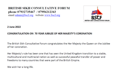 Congratulations on 70 Year Jubilee of Her Majesty’s Coronation